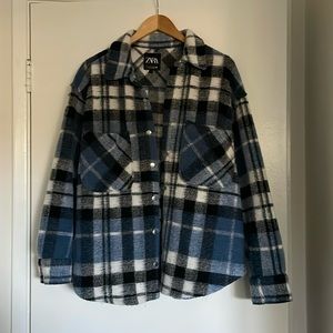 Zara oversized shacket